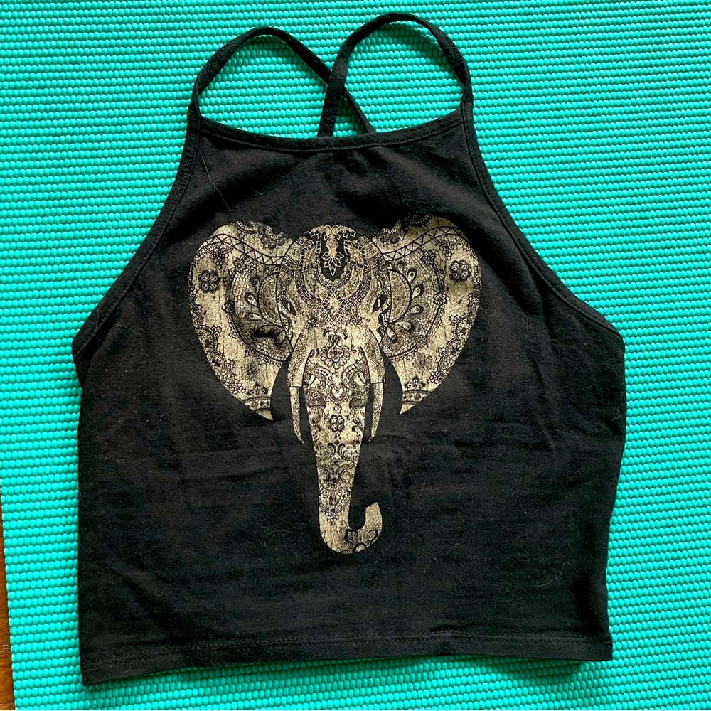 LA hearts crop top
